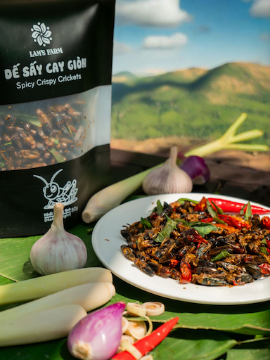 Dế sấy cay giòn