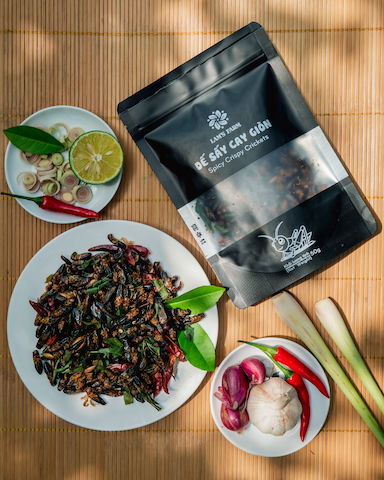 Dế sấy cay giòn