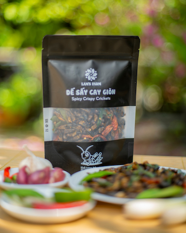 Dế sấy cay giòn