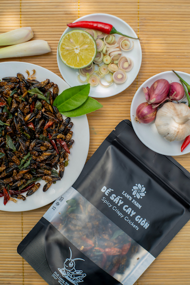 Combo 5 gói Dế Sấy Cay Giòn - Lam's Farm