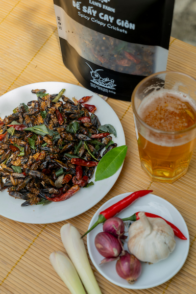 Combo 5 gói Dế Sấy Cay Giòn - Lam's Farm